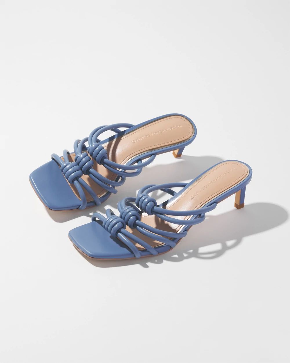 Knotted strappy sandals clearance